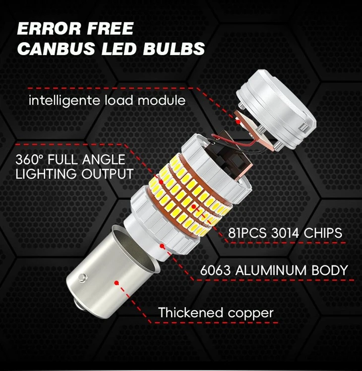 Canbus LED Bulb 1157 BAY15D 1100LM suppliers